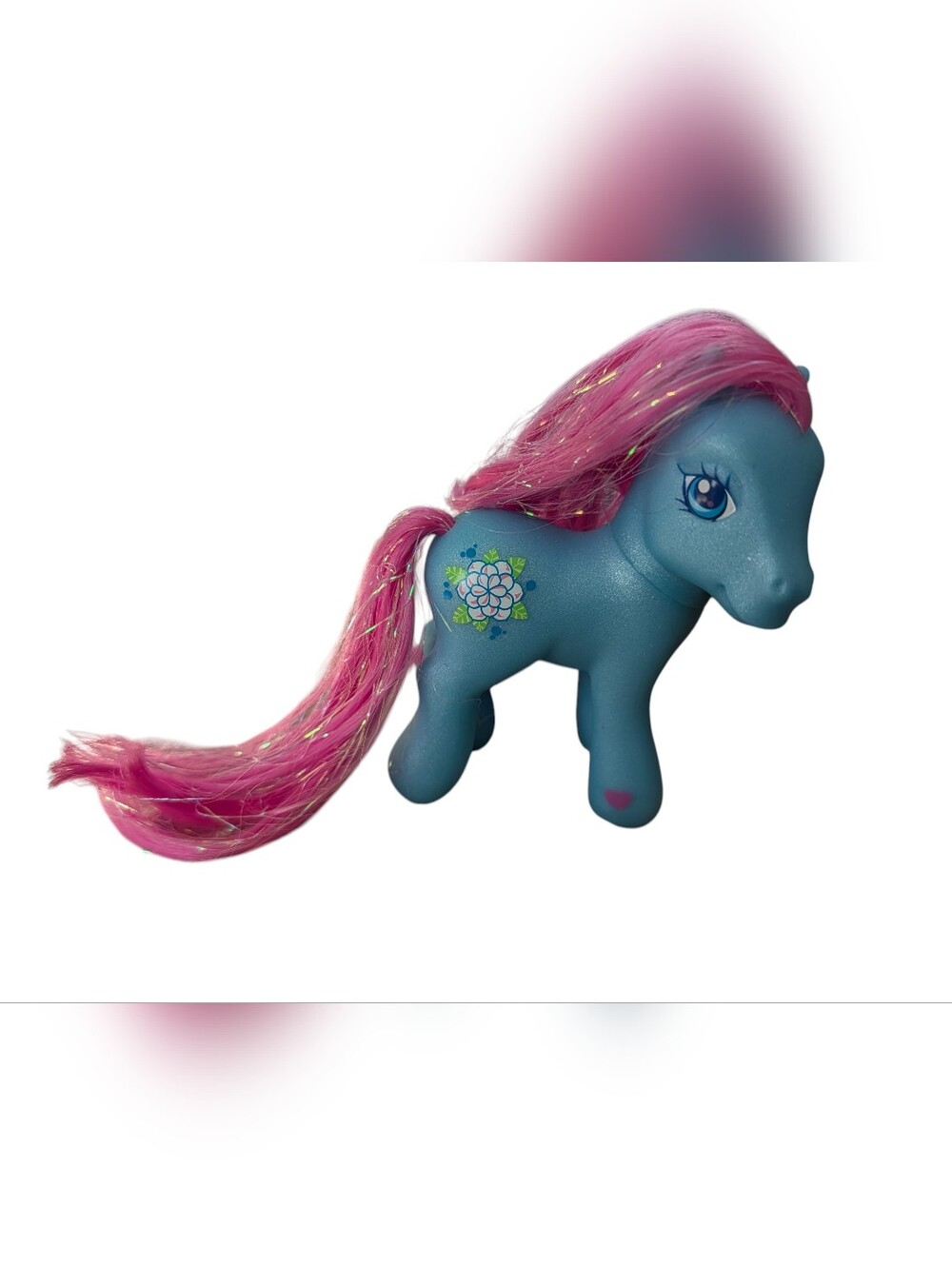 Vintage My Little Pony G3 Gardenia Glow Blue 2005 Hasbro MLP